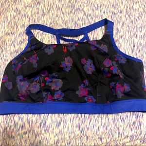 Floral Pattern Sports Bra